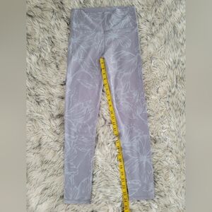 Fabletics Gray Floral Leggings XS